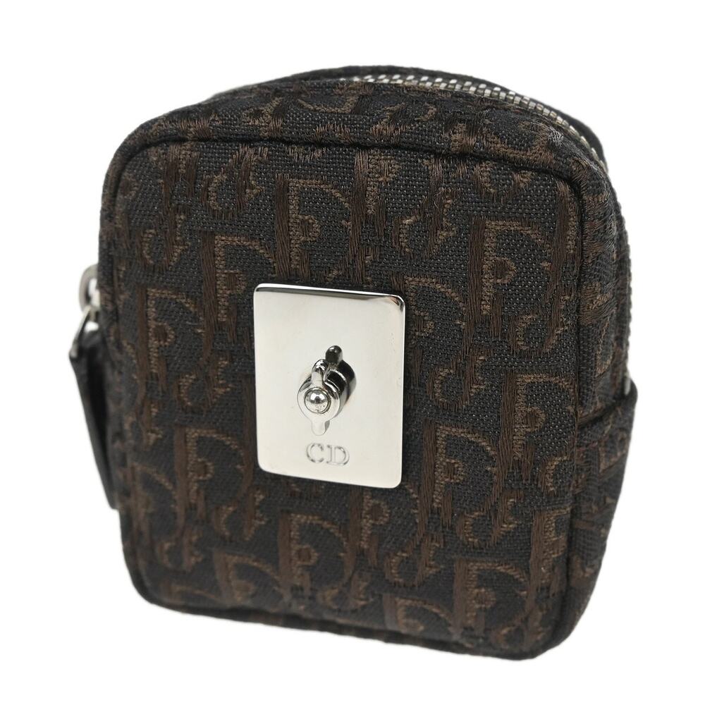 Christian Dior Canvas Vintage Trotter Pouch Brown - Picture 2 of 4